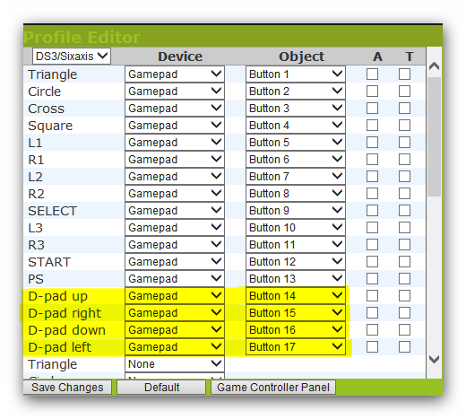 change mapping 1