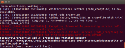 roslaunch error in finding crazyfles